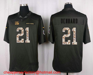 Men's Cincinnati Bengals #21 Darqueze Dennard Black Anthracite 2016 Salute To Service Stitched NFL Nike Limited Jersey