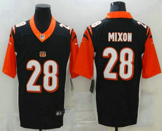 Men's Cincinnati Bengals #28 Joe Mixon Black 2020 Vapor Untouchable Stitched NFL Nike Limited Jersey