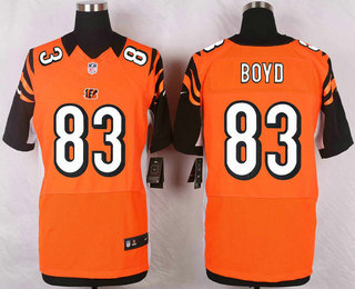 Men's Cincinnati Bengals #83 Tyler Boyd Orange Alternate NFL Nike Elite Jersey