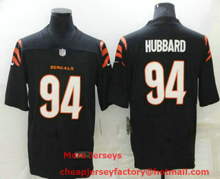 Men's Cincinnati Bengals #94 Sam Hubbard NEW Black 2021 Vapor Untouchable Stitched NFL Nike Limited Jersey