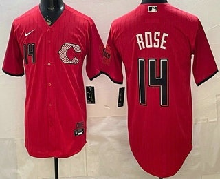 Men's Cincinnati Reds #14 Pete Rose Red 2026 City Connect Stadium Jersey