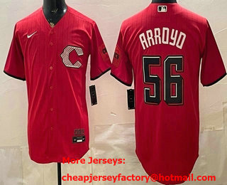Men's Cincinnati Reds #56 Edwin Arroyo Red 2026 City Connect Stadium Jersey
