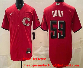 Men's Cincinnati Reds #59 Blake Dunn Red 2026 City Connect Stadium Jersey