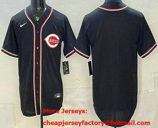 Men's Cincinnati Reds Blank 2026 Black Fashion Cool Base Jersey