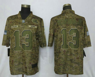 Men's Cleveland Browns #13 Odell Beckham Jr 2018 Camo Salute to Service Stitched NFL Nike Limited Jersey