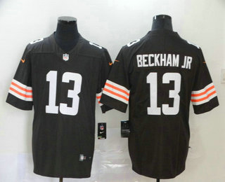 Men's Cleveland Browns #13 Odell Beckham Jr Brown 2020 NEW Vapor Untouchable Stitched NFL Nike Limited Jersey
