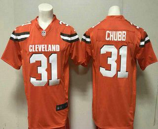Men's Cleveland Browns #31 Nick Chubb Orange Alternate 2018 Vapor Untouchable Stitched NFL Nike Limited Jersey