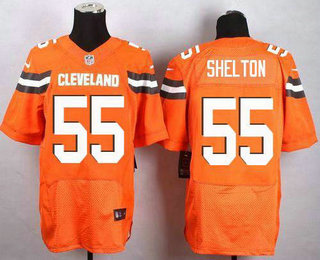 Men's Cleveland Browns #55 Danny Shelton Orange Alternate Stitched NFL New Elite Jersey