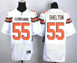 Men's Cleveland Browns #55 Danny Shelton White Stitched NFL New Elite Jersey