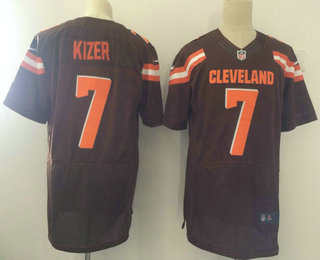 Men's Cleveland Browns #7 DeShone Kizer Brown Team Color Stitched NFL New Elite Jersey