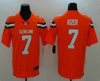 Men's Cleveland Browns #7 DeShone Kizer Orange 2017 Vapor Untouchable Stitched NFL Nike Limited Jersey