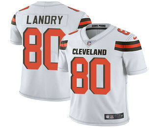 Men's Cleveland Browns #80 Jarvis Landry White 2018 Vapor Untouchable Stitched NFL Nike Limited Jersey