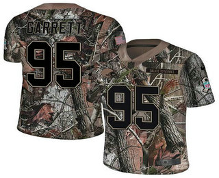 Men's Cleveland Browns #95 Myles Garrett Camo Stitched NFL Rush Realtree Nike Limited Jersey