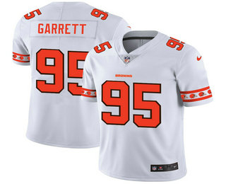 Men's Cleveland Browns #95 Myles Garrett White 2019 NEW Vapor Untouchable Stitched NFL Nike Limited Jersey