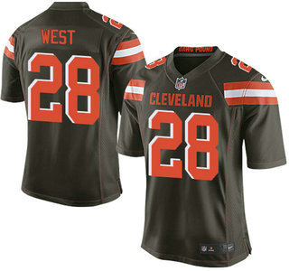 Men's Cleveland Browns #28 Terrance West Brown Team Color 2015 NFL Nike Elite Jersey