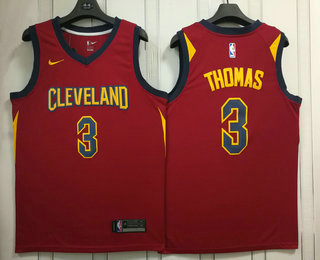 Men's Cleveland Cavaliers #3 Isaiah Thomas Red 2017-2018 Nike Swingman Stitched NBA Jersey
