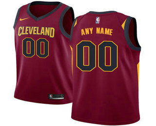 Men's Cleveland Cavaliers Nike Maroon Swingman Custom Jersey - Icon Edition