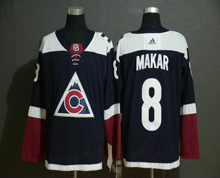 Men's Colorado Avalanche #8 Cale Makar Navy Blue Alternate Adidas Stitched NHL Jersey