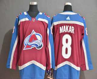 Men's Colorado Avalanche #8 Cale Makar Red Adidas Stitched NHL Jersey