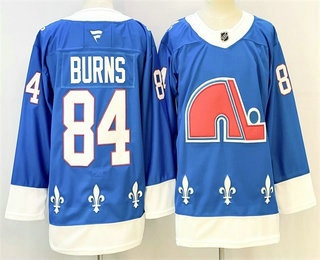 Men's Colorado Avalanche #84 Brent Burns Blue Alternate Authentic Jersey