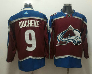 Men's Colorado Avalanche #9 Matt Duchene Red 2017-2018 Hockey Stitched NHL Jersey