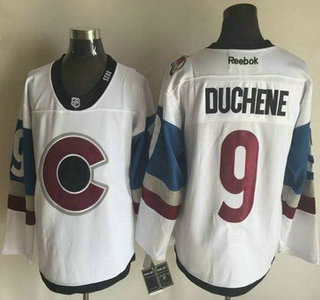 Men's Colorado Avalanche #9 Matt Duchene White 2016 Stadium Series Hockey Jersey