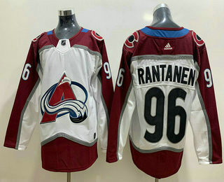 Men's Colorado Avalanche #96 Mikko Rantanen White Adidas Stitched NHL Jersey