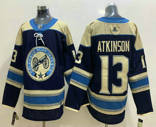 Men's Columbus Blue Jackets #13 Cam Atkinson Royal Blue Adidas Stitched NHL Jersey