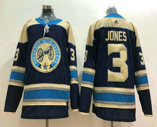 Men's Columbus Blue Jackets #3 Seth Jones Royal Blue Adidas Stitched NHL Jersey