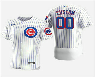 Men's Custom Chicago Cubs Custom Nike White Flexbase Jersey