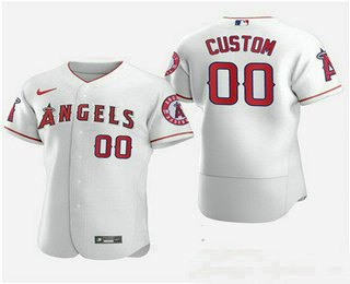 Men's Custom Los Angeles Angels Custom Nike White Flexbase Jersey
