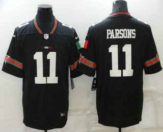 Men's Dallas Cowboys #11 Micah Parsons Black Mexico 2021 Vapor Untouchable Stitched Nike Limited Jersey