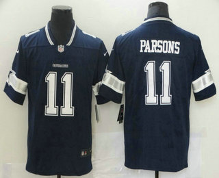 Men's Dallas Cowboys #11 Micah Parsons Navy Blue 2021 NEW Vapor Untouchable Stitched NFL Nike Limited Jersey