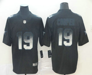 Men's Dallas Cowboys #19 Amari Cooper Black 2019 Vapor Smoke Fashion Stitched NFL Nike Limited Jersey