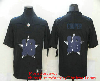 Men's Dallas Cowboys #19 Amari Cooper Black 2020 Shadow Logo Vapor Untouchable Stitched NFL Nike Limited Jersey