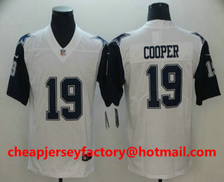 Men's Dallas Cowboys #19 Amari Cooper White 2016 Color Rush Stitched NFL Nike Limited Jersey