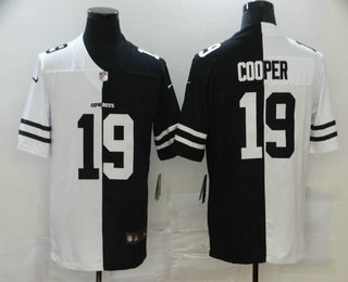 Men's Dallas Cowboys #19 Amari Cooper White Black Peaceful Coexisting 2020 Vapor Untouchable Stitched NFL Nike Limited Jersey
