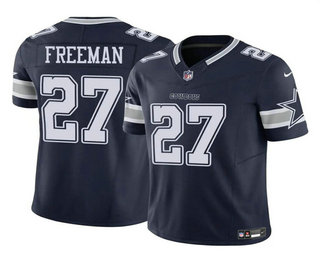 Men's Dallas Cowboys #27 Royce Freeman Navy 2023 FUSE Vapor Untouchable Limited Stitched Football Jersey