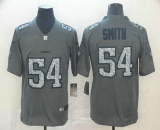Men's Dallas Cowboys #54 Jaylon Smith Gray Fashion Static 2019 Vapor Untouchable Stitched NFL Nike Limited Jersey