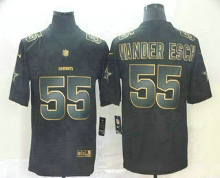 Men's Dallas Cowboys #55 Leighton Vander Esch Black Gold 2019 Vapor Untouchable Stitched NFL Nike Limited Jersey