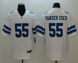 Men's Dallas Cowboys #55 Leighton Vander Esch White 2018 Vapor Untouchable Stitched NFL Nike Limited Jersey