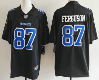 Men's Dallas Cowboys #87 Jake Ferguson Limited Black Fashion Vapor Jersey