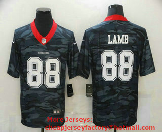 Men's Dallas Cowboys #88 CeeDee Lamb  2020 Camo Limited Stitched Nike NFL Jersey