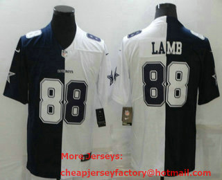 Men's Dallas Cowboys #88 CeeDee Lamb Blue White Two Tone 2021 Vapor Untouchable Stitched NFL Nike Limited Jersey