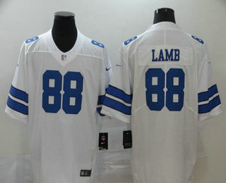 Men's Dallas Cowboys #88 CeeDee Lamb White 2020 NEW Vapor Untouchable Stitched NFL Nike Limited Jersey