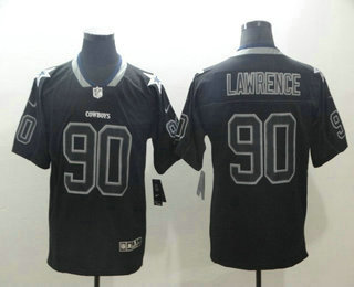Men's Dallas Cowboys #90 Demarcus Lawrence 2018 Black Lights Out Color Rush Stitched NFL Nike Limited Jersey