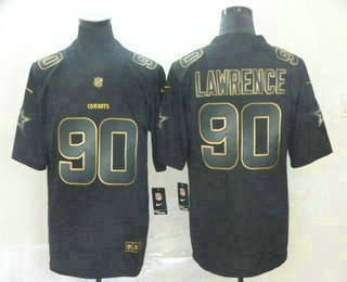 Men's Dallas Cowboys #90 Demarcus Lawrence Black Gold 2019 Vapor Untouchable Stitched NFL Nike Limited Jersey