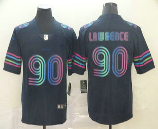 Men's Dallas Cowboys #90 Demarcus Lawrence Navy Blue 2019 City Edition Vapor Stitched NFL Nike Limited Jersey