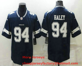 Men's Dallas Cowboys #94 Charles Haley Blue 2021 Vapor Untouchable Stitched NFL Nike Limited Jersey