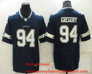 Men's Dallas Cowboys #94 Randy Gregory Blue 2021 Vapor Untouchable Stitched NFL Nike Limited Jersey